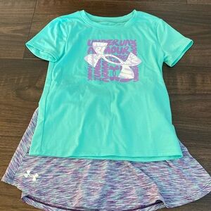 Under armour skort and shirt set